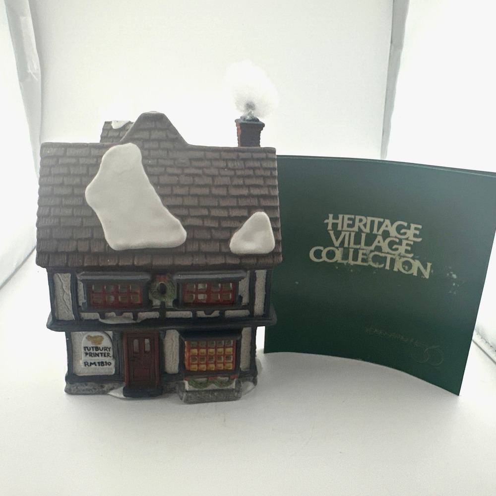 Department 56 Dickens Village Tutbury Printer 5568-9 1990